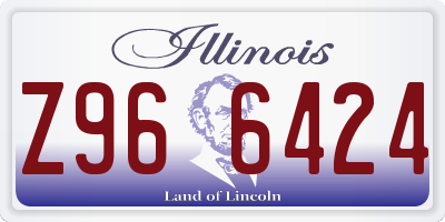 IL license plate Z966424