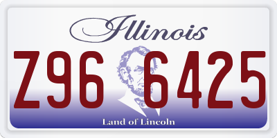 IL license plate Z966425