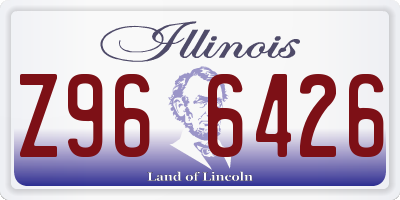 IL license plate Z966426