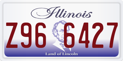 IL license plate Z966427