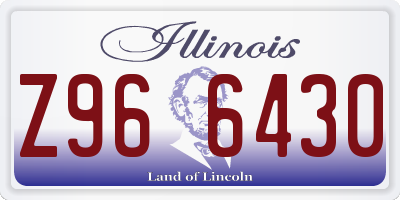 IL license plate Z966430