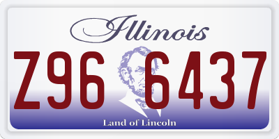 IL license plate Z966437
