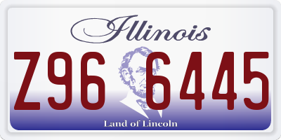 IL license plate Z966445