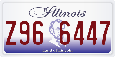 IL license plate Z966447