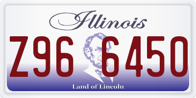 IL license plate Z966450