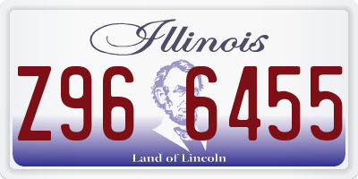 IL license plate Z966455