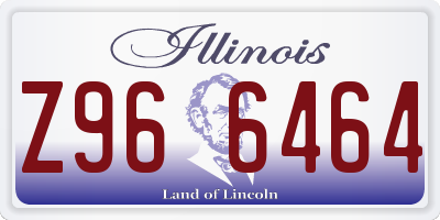 IL license plate Z966464