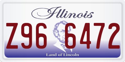 IL license plate Z966472