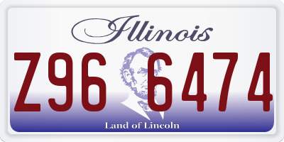 IL license plate Z966474