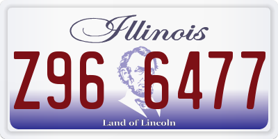 IL license plate Z966477