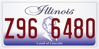 IL license plate Z966480