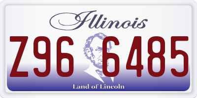 IL license plate Z966485