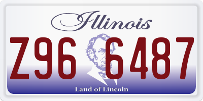 IL license plate Z966487