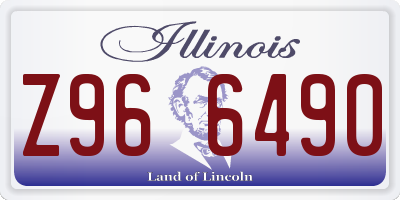 IL license plate Z966490