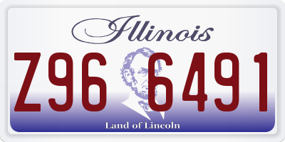 IL license plate Z966491
