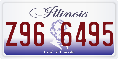 IL license plate Z966495