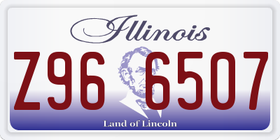 IL license plate Z966507