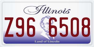 IL license plate Z966508