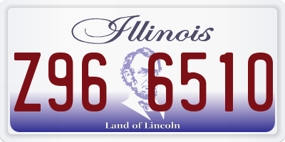 IL license plate Z966510
