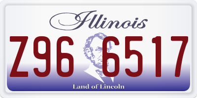 IL license plate Z966517