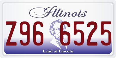 IL license plate Z966525