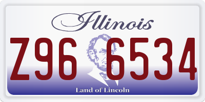 IL license plate Z966534