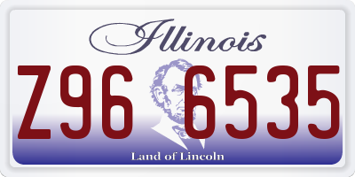 IL license plate Z966535