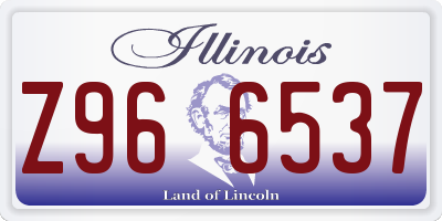 IL license plate Z966537