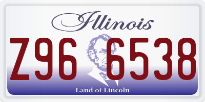 IL license plate Z966538