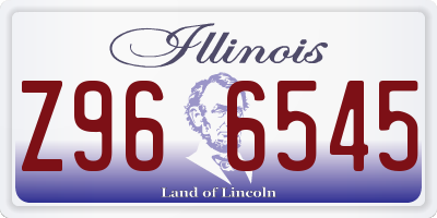 IL license plate Z966545