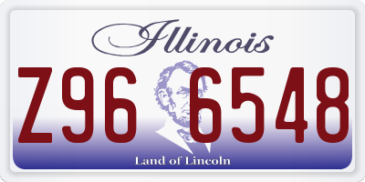 IL license plate Z966548