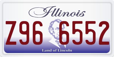 IL license plate Z966552