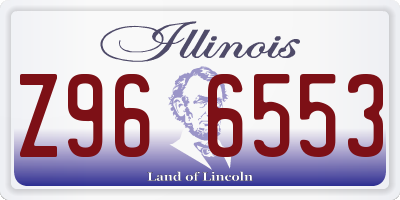 IL license plate Z966553