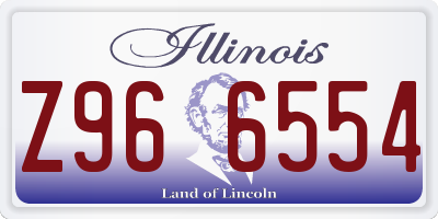 IL license plate Z966554