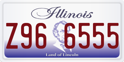IL license plate Z966555