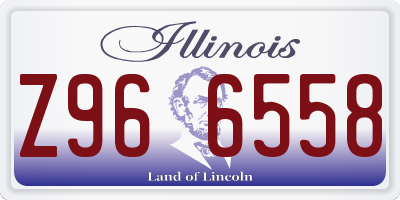 IL license plate Z966558
