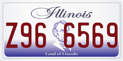 IL license plate Z966569