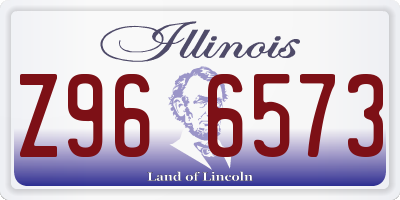 IL license plate Z966573