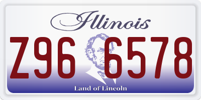 IL license plate Z966578
