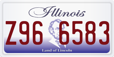IL license plate Z966583