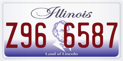 IL license plate Z966587