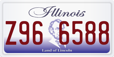 IL license plate Z966588