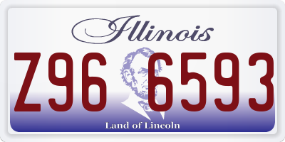 IL license plate Z966593