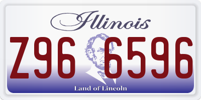 IL license plate Z966596