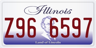 IL license plate Z966597