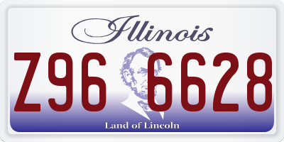 IL license plate Z966628