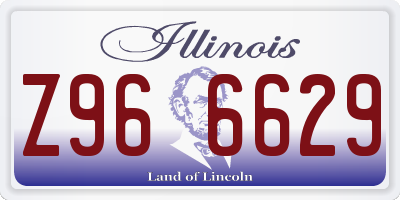 IL license plate Z966629