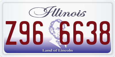 IL license plate Z966638