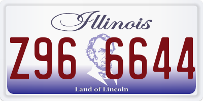 IL license plate Z966644