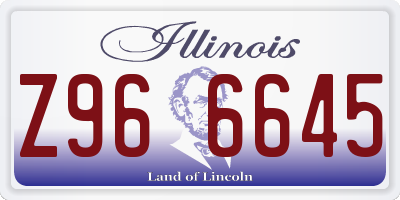 IL license plate Z966645